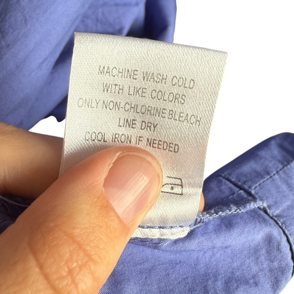 Tyler boe Cynthia Midi Wrap Dress Women Sz Medium Iris Blue Sleeveless 1/2 Zip - Picture 5 of 13